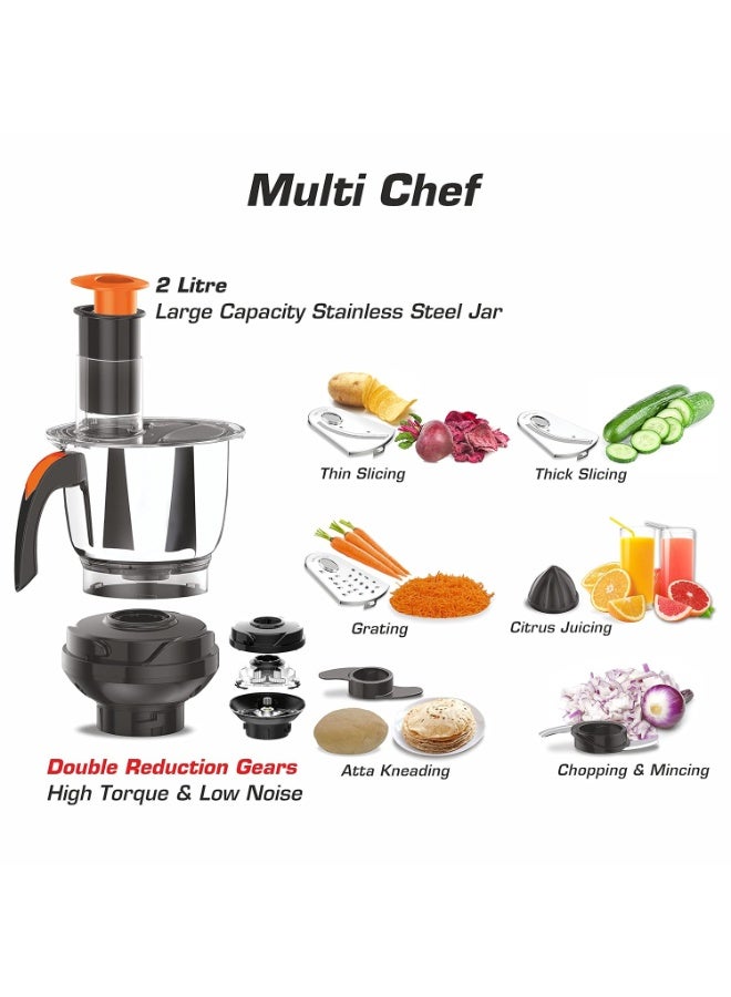 فيديم Vidiem EVO ADC Mixer Grinder 612 A | Mixer grinder 750 watt with 5 Jar in-1 Juicer Mixer Grinder | 5 Leakproof Jars with self-lock,for Wet and Dry Spices,Chutneys and Curries | 5 Year Warranty - Image 2